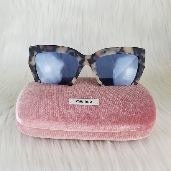 Miu Miu Accessories - On Hold*Miu Miu Sunglassed CatEyeSandHvanaBlueLens